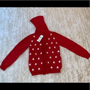 Epic threads zip up size 6x red with white starts